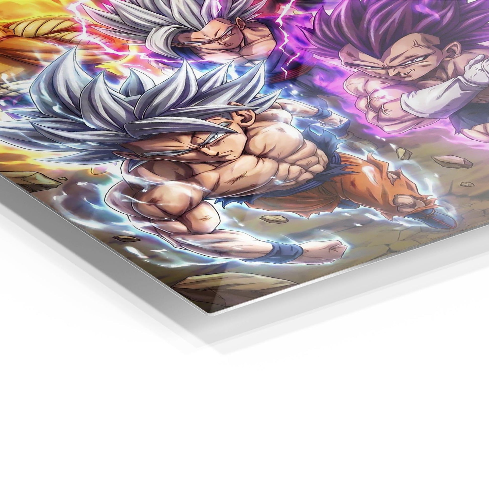 Goku and Vegeta metal poster