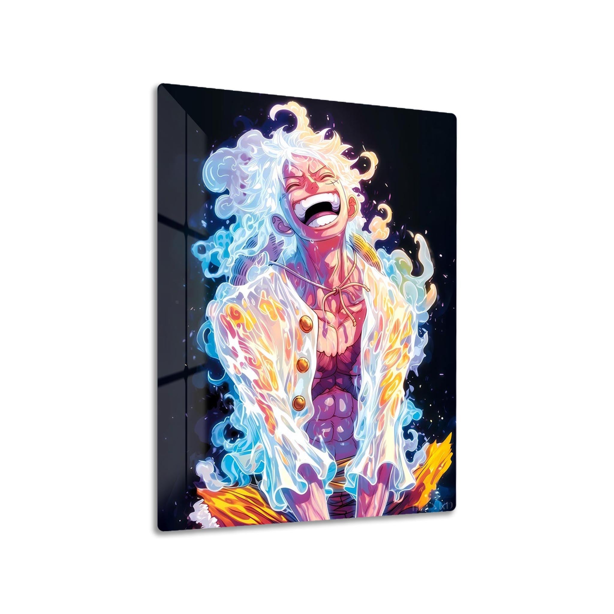 Luffy Laughing metal poster