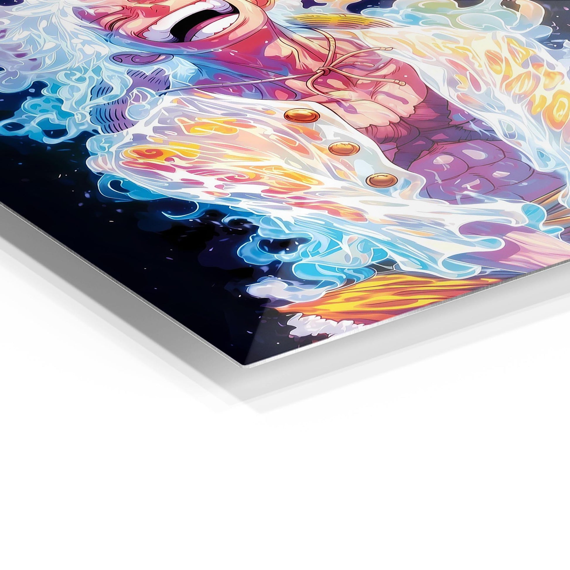 Luffy Laughing metal poster