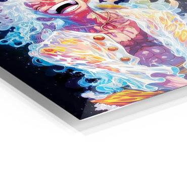Luffy Laughing metal poster