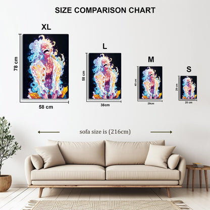 Luffy Laughing metal poster