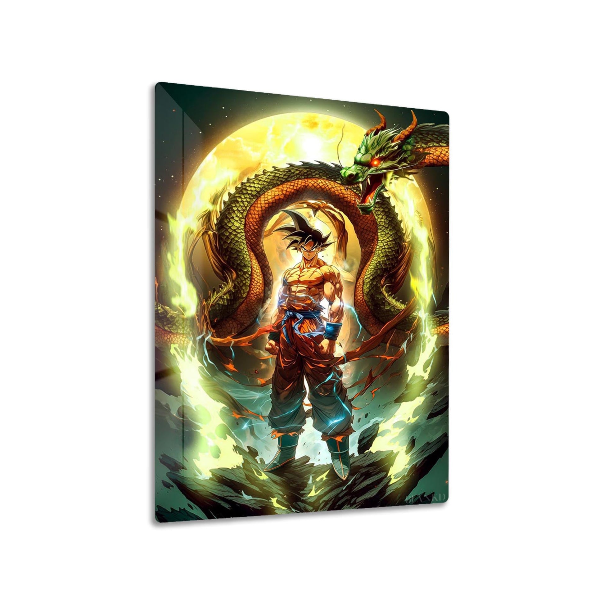 Goku Super Saiyan metal poster