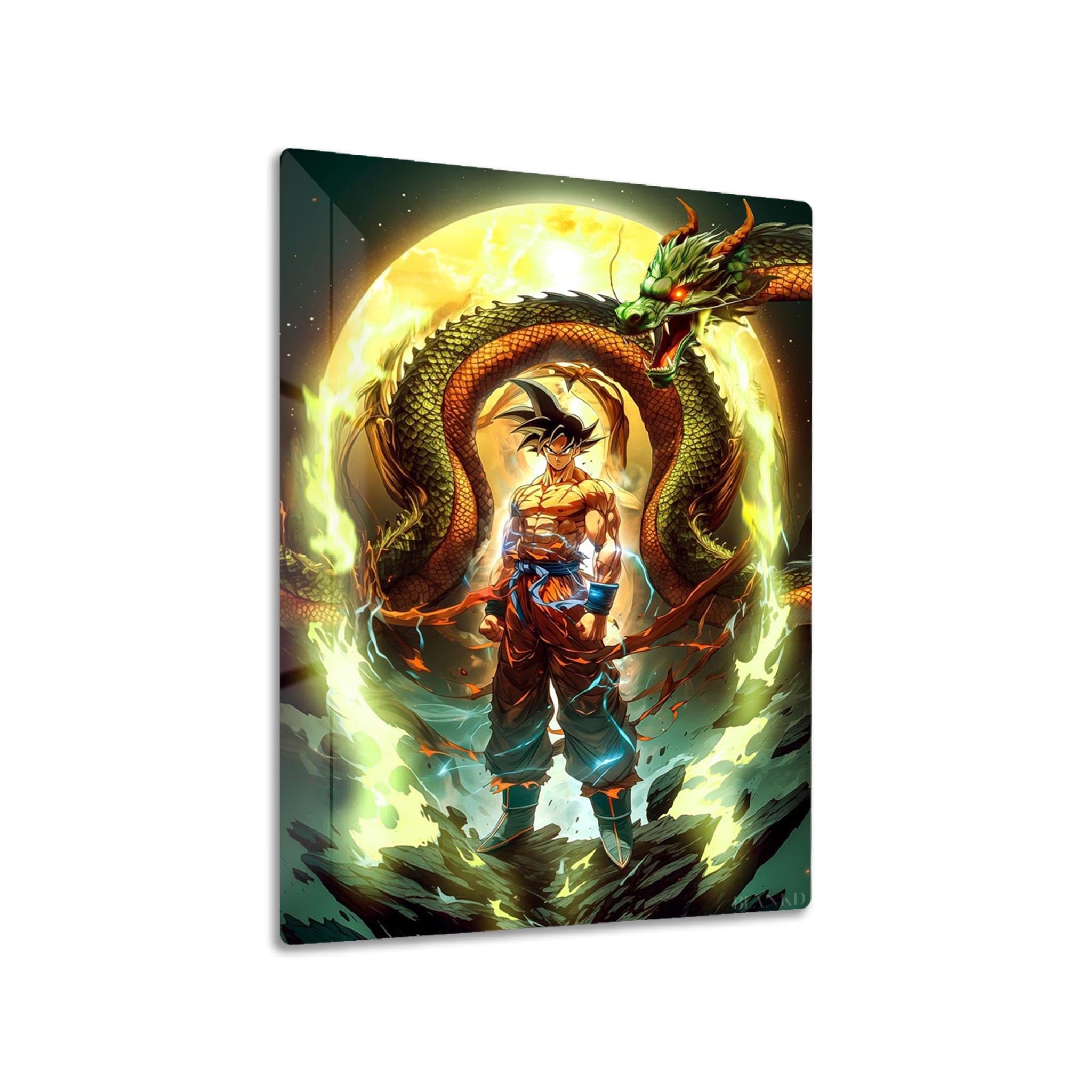 Goku Super Saiyan metal poster