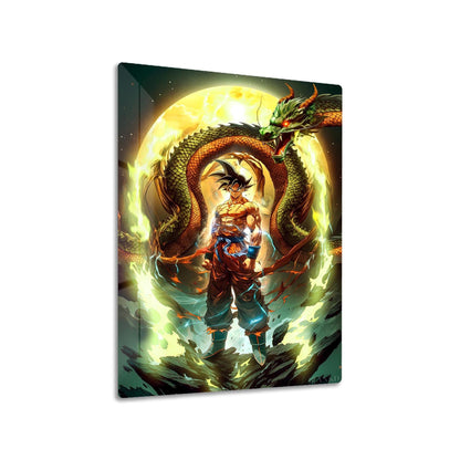 Goku Super Saiyan metal poster