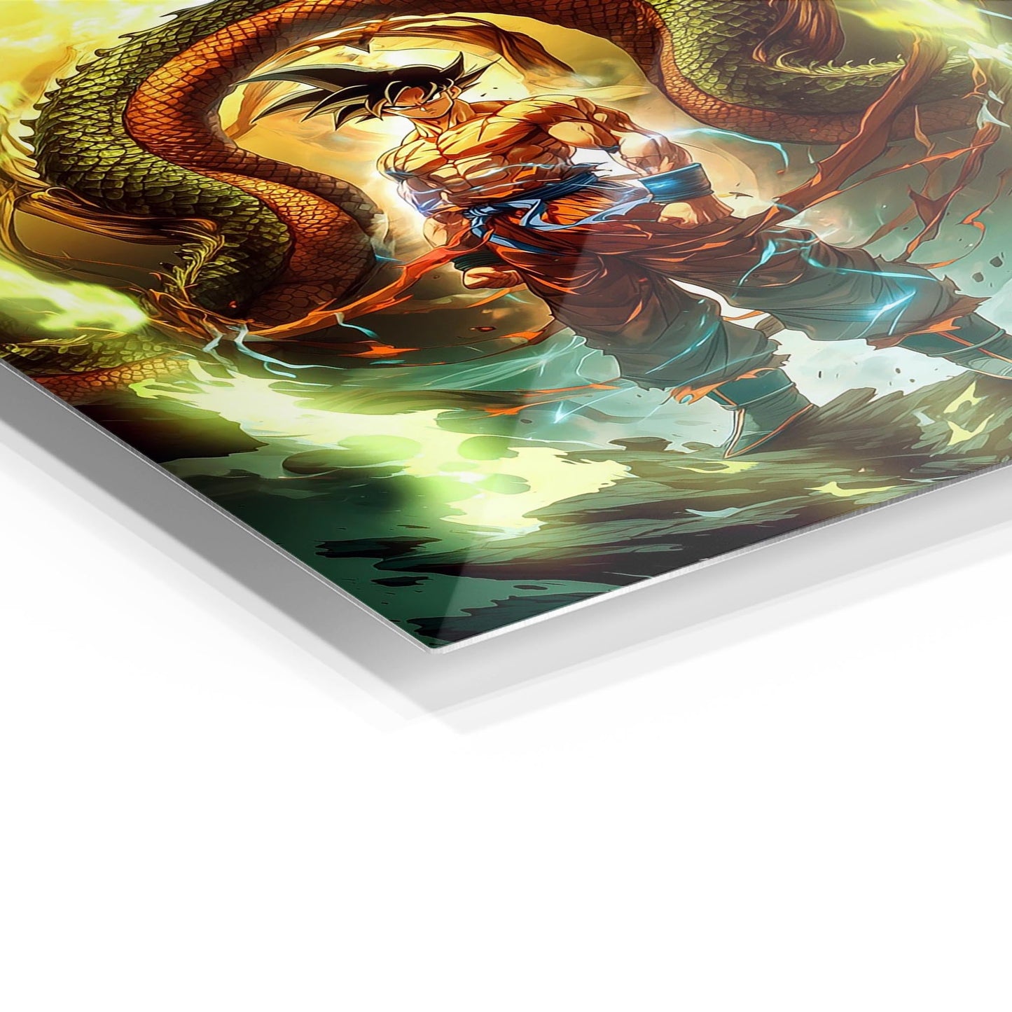 Goku Super Saiyan metal poster