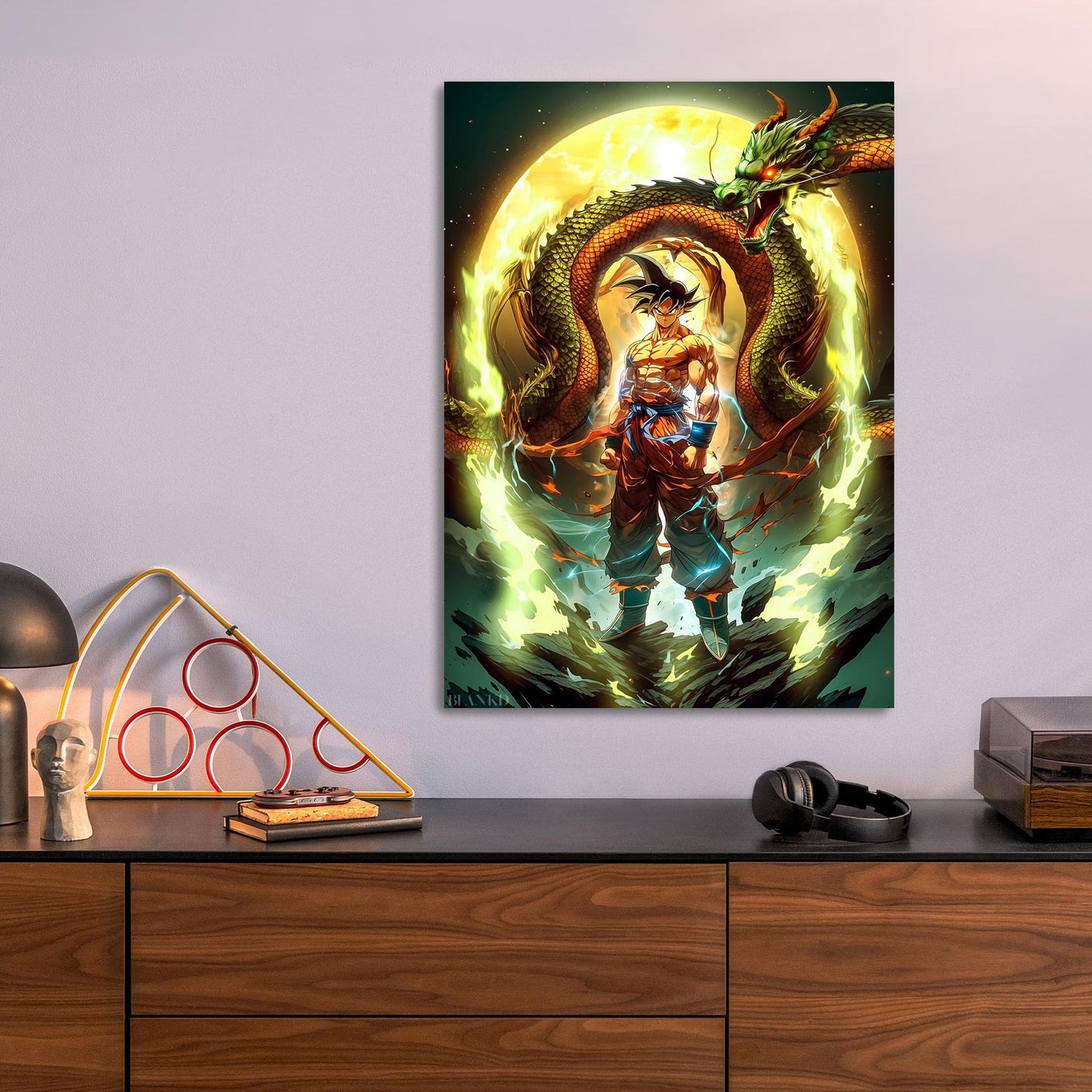 Goku Super Saiyan metal poster