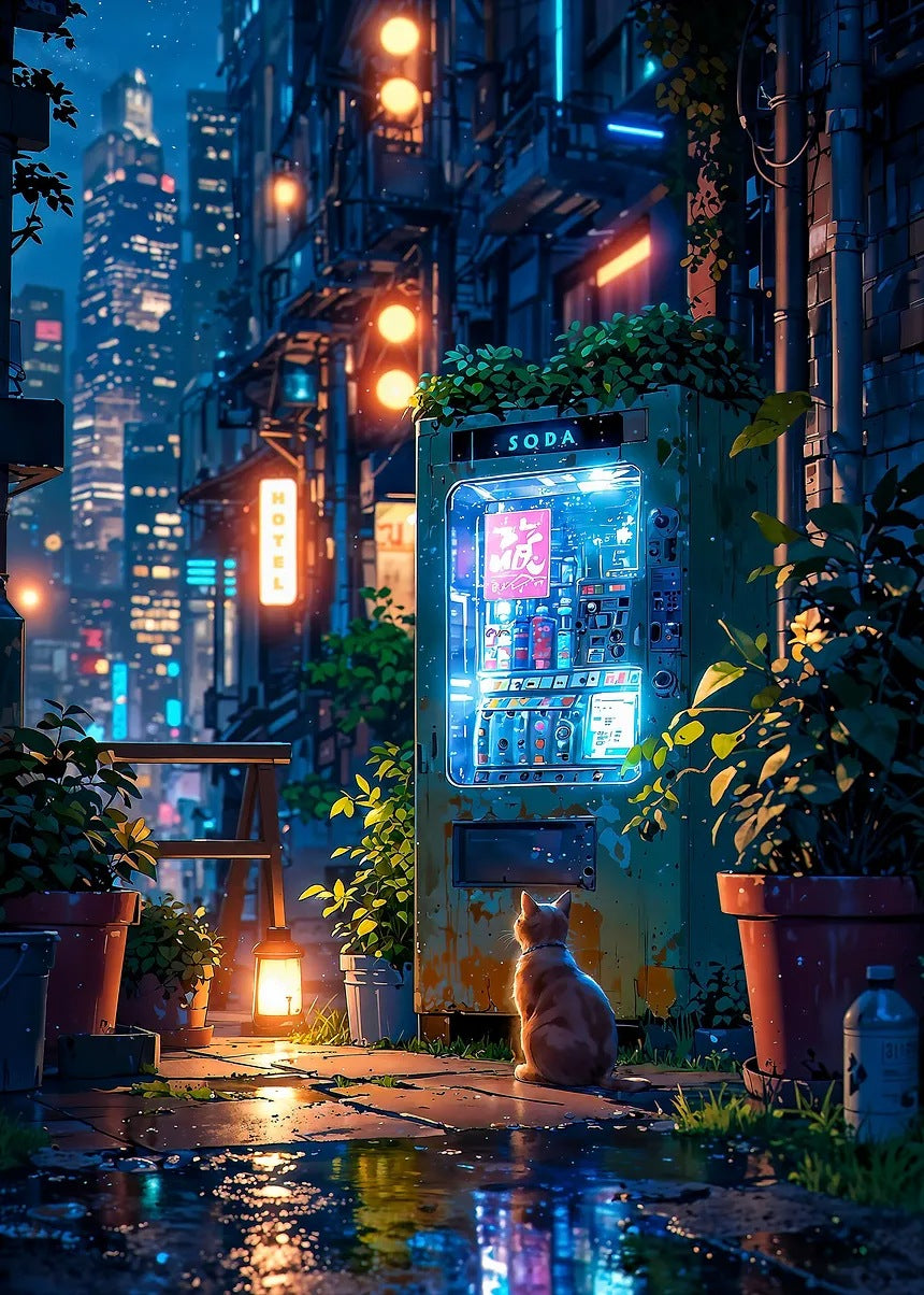 The Vending Machine metal poster artwork