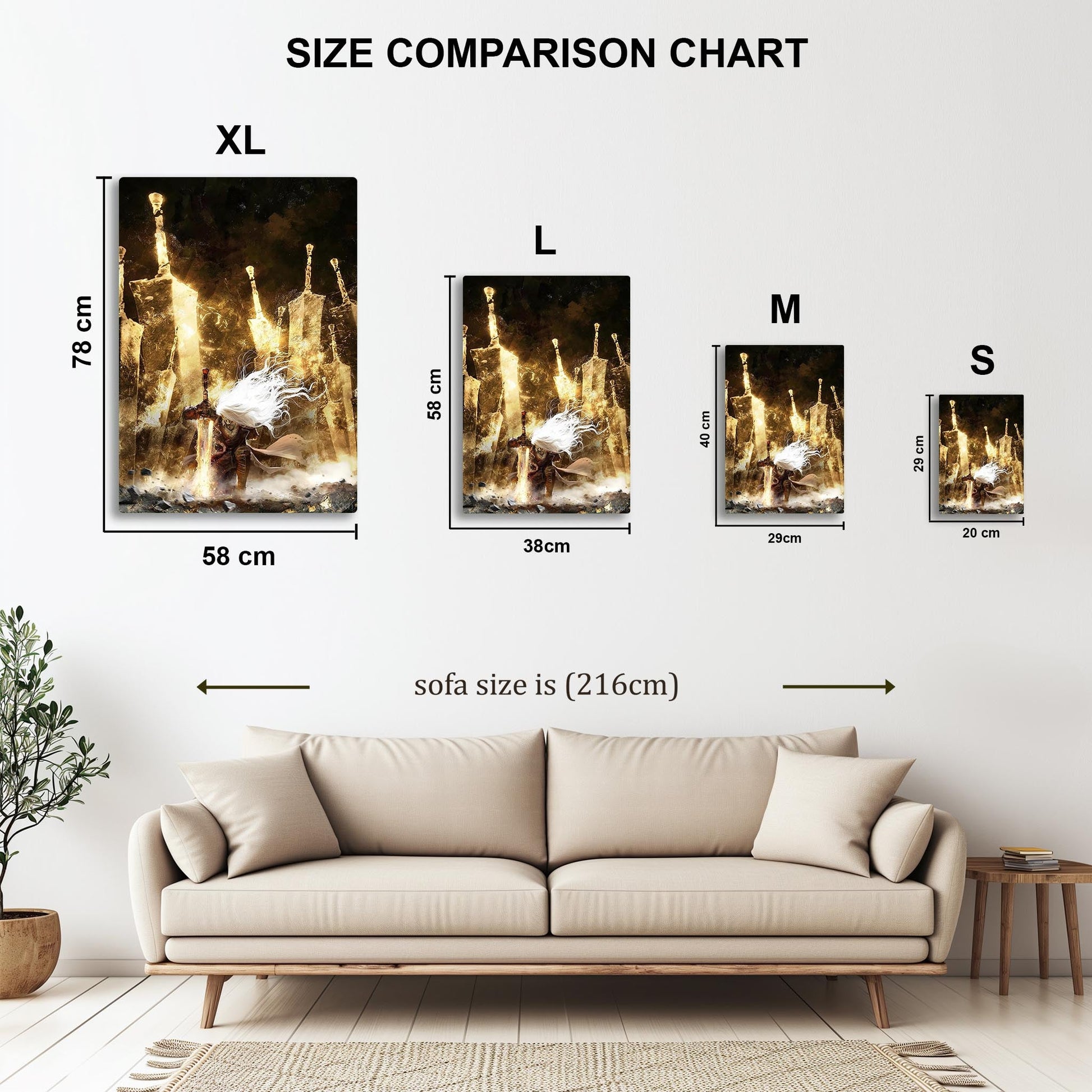 Simon and Swords metal poster