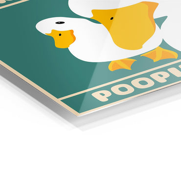 Are You Pooping Duck metal poster