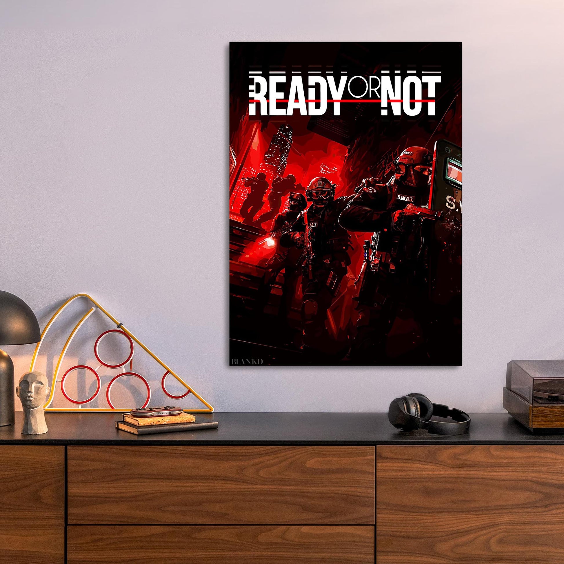 Ready or Not metal poster
