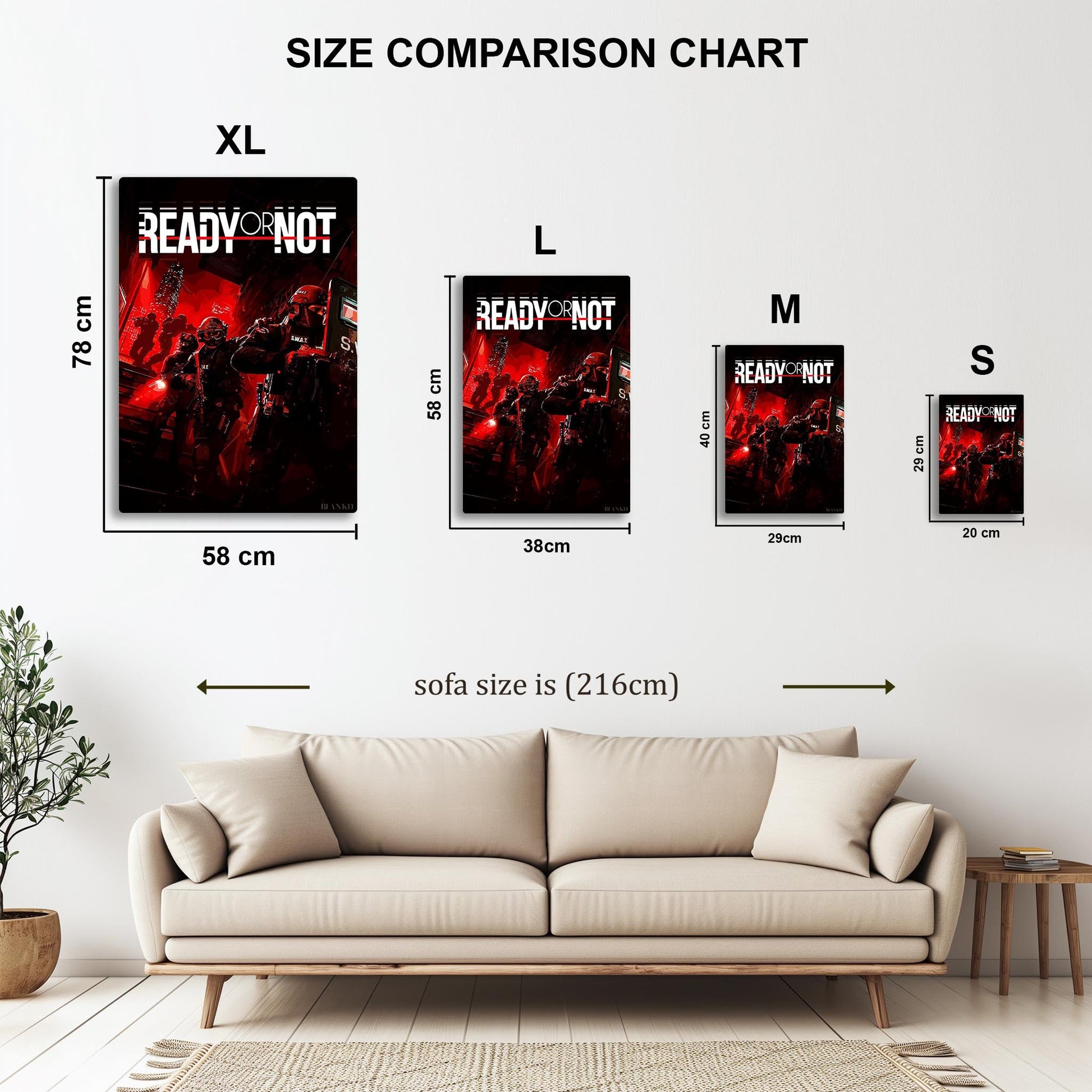 Ready or Not metal poster