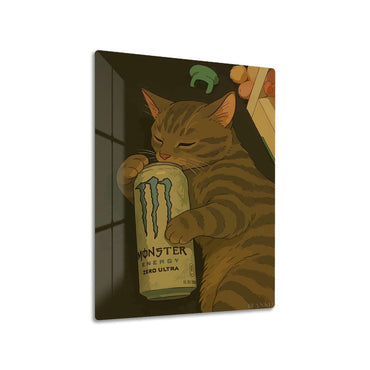 Cat Nap Energy metal poster