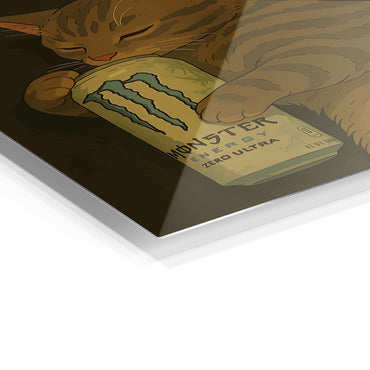 Cat Nap Energy metal poster