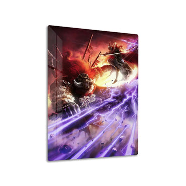 Malenia vs Radahn metal poster