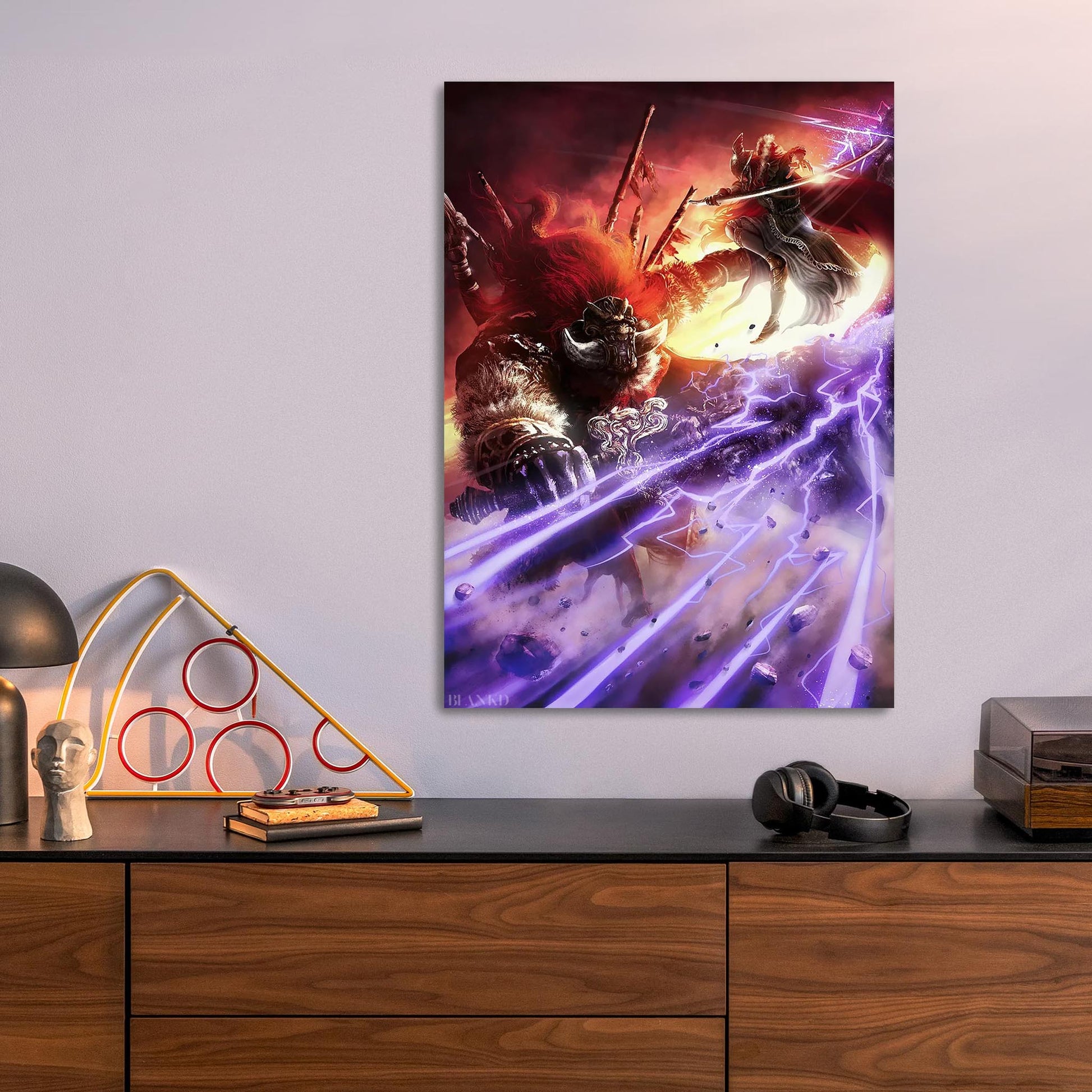 Malenia vs Radahn metal poster