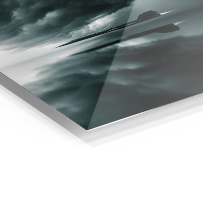 Blackbird metal wall art in a modern interior
