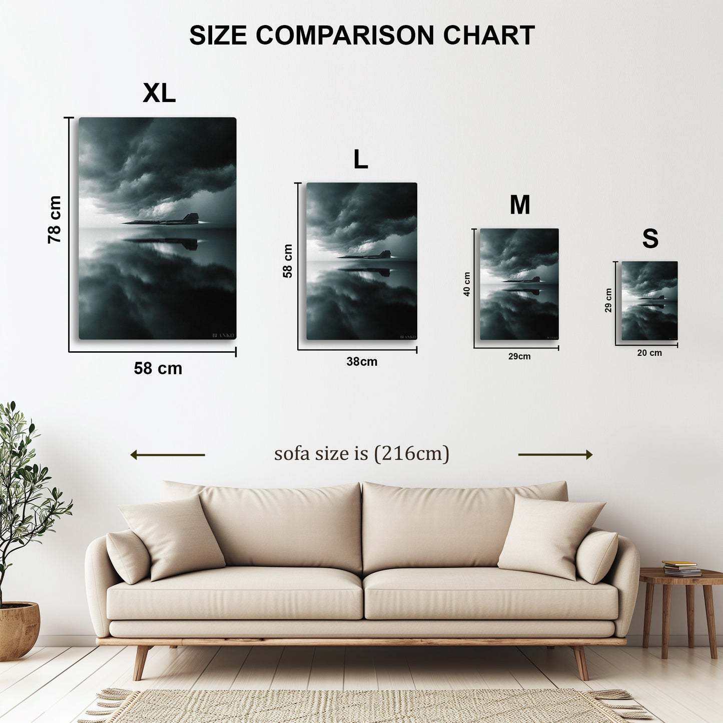 Blackbird metal wall art in styled room setting