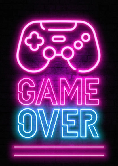 Game Over metal poster artwork